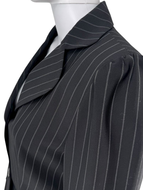 Armani Collezioni Charcoal Pinstripe 3-Piece Suit – Size 12