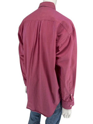 Craig Taylor Raspberry Pink 100% Cotton Button-Front Shirt – Size M
