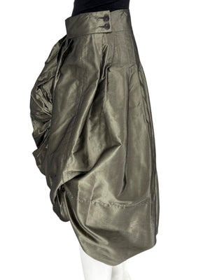 Pauw Amsterdam Metallic Silk Sculptural Skirt – Size 3