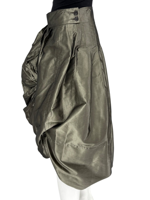 Pauw Amsterdam Metallic Silk Sculptural Skirt – Size 3