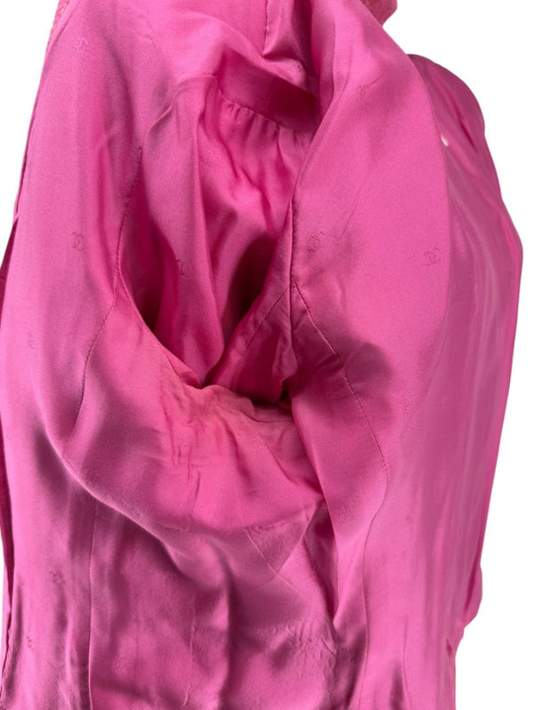 Chanel Pink and Gold Lurex Skirt Suit, Cruise 2001 - Size 44