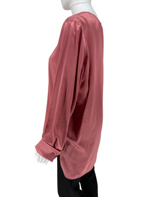 MaxMara Rose Silk Blouse – Size 44 (IT) – Brand New with Tags