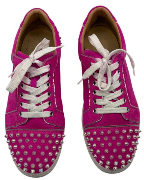 Christian Louboutin Vieira 2 Flat Veau Velours ‘Diva Clear’ – Size 40