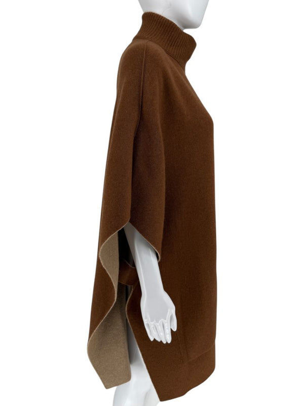 Akris Reversible Double-Faced Cashmere Cape - O/S