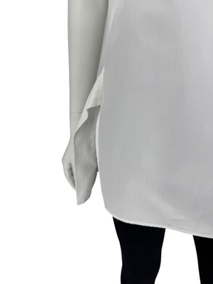 Jil Sander White Sleeveless Cotton Blouse - Size 40 (IT)