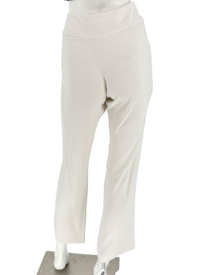 Agnona Ivory Wide-Leg Cropped Trousers – Size IT 46 (US 10)