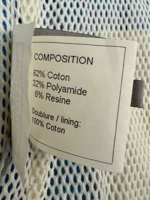 Chanel Blue “Identification” Zip-Front Utility Vest – Size 42