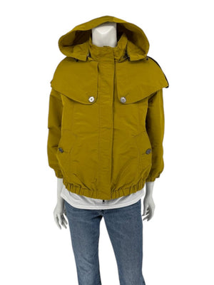 Burberry London Mustard Yellow Hooded Utility Jacket – Size L