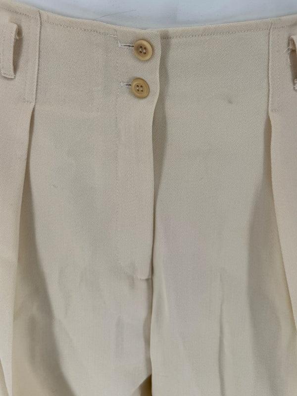 Ron Leal Cream Wool Pantsuit – Size 12