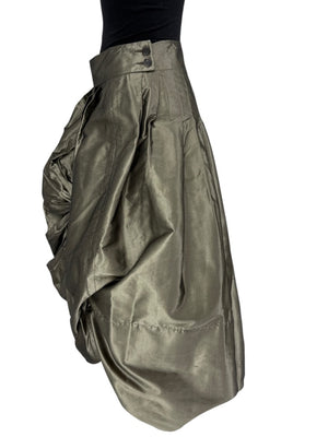 Pauw Amsterdam Metallic Silk Sculptural Skirt – Size 3