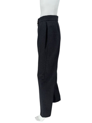 Chanel Charcoal Wool Trousers – Size 42 (FR)