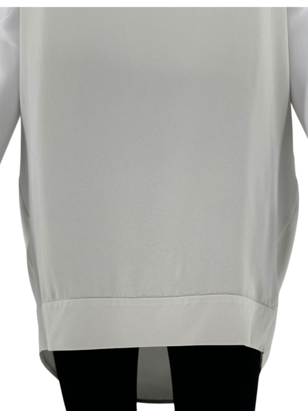Agona 100% Silk Draped Blouse – Size IT 42 (US 6)