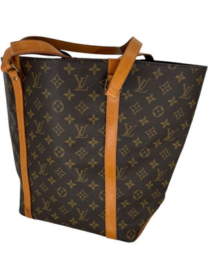Louis Vuitton Monogram Sac Shopping Tote – Vachetta Trim & Pouch Included