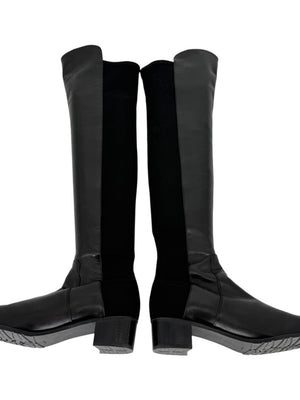 Stuart Weitzman Over-the-Knee 50/50 Leather Riding Boots – Size 8.5 M
