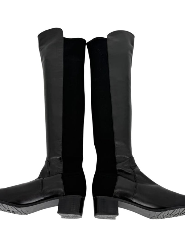 Stuart Weitzman Over-the-Knee 50/50 Leather Riding Boots – Size 8.5 M