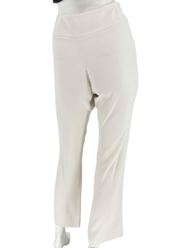 Agnona Ivory Wide-Leg Cropped Trousers – Size IT 46 (US 10)
