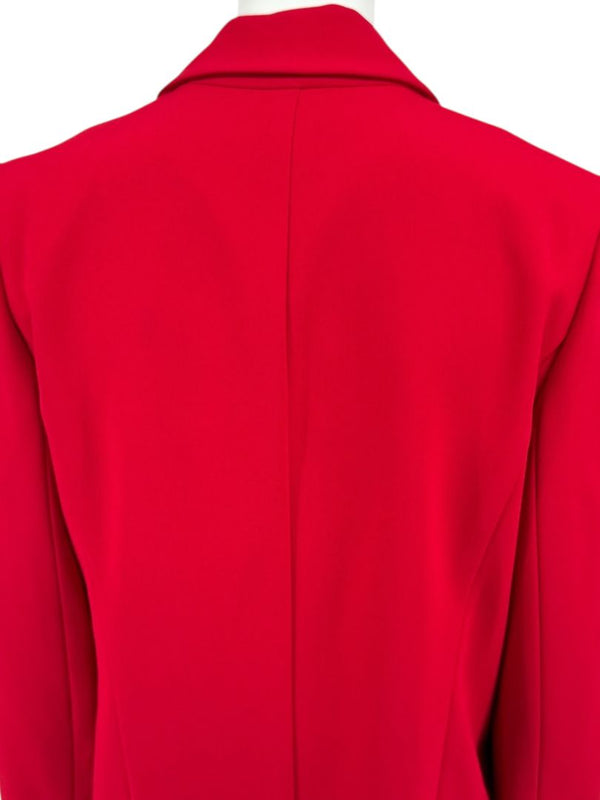Pamella Roland Red Open Front Blazer & Trouser Set – Large