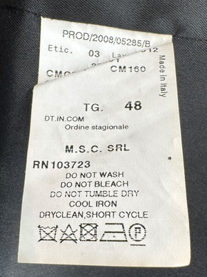 Armani Collezioni Charcoal Pinstripe 3-Piece Suit – Size 12