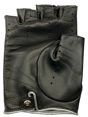 Chanel Quilted Lambskin Beaded CC Fingerless Gloves – Size 7½ – Excellent Preowned Condition (Rare)