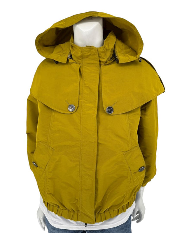 Burberry London Mustard Yellow Hooded Utility Jacket – Size L