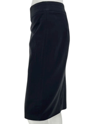 Armani Collezioni Black Virgin Wool Pencil Skirt – Size: 12