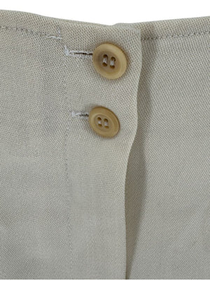 Ron Leal Cream Wool Pantsuit – Size 12