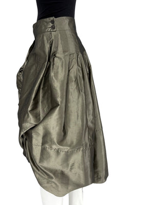 Pauw Amsterdam Metallic Silk Sculptural Skirt – Size 3