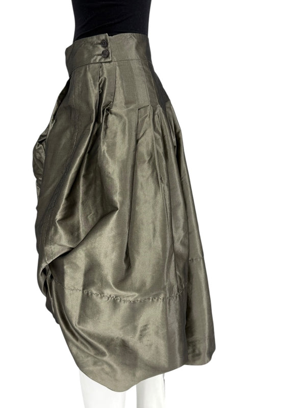 Pauw Amsterdam Metallic Silk Sculptural Skirt – Size 3