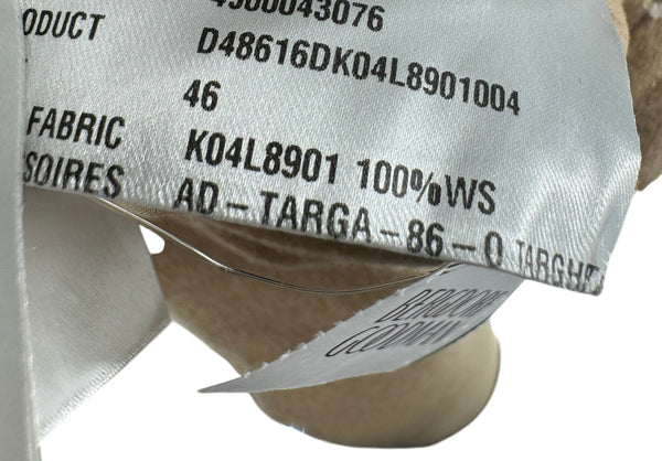 Kiton Brown & Ivory Reversible Cashemere Coat - NWT - Size 10