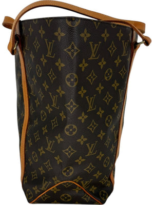 Louis Vuitton Monogram Sac Shopping Tote – Vachetta Trim & Pouch Included