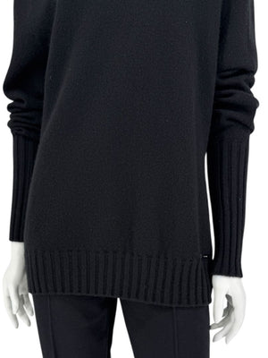Kiton Black Cashmere Turtleneck Sweater – Size 46