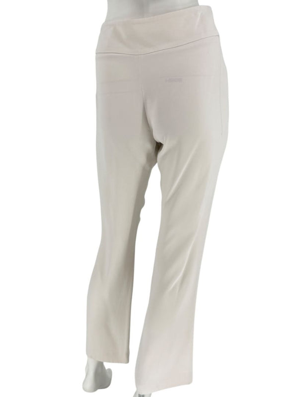 Agnona Ivory Wide-Leg Cropped Trousers – Size IT 46 (US 10)