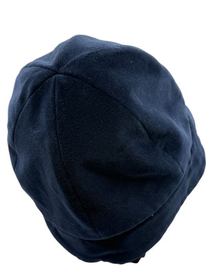 Eugenia Kim Blue Velvet Rosette Cloche-Style Hat