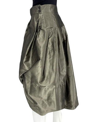 Pauw Amsterdam Metallic Silk Sculptural Skirt – Size 3