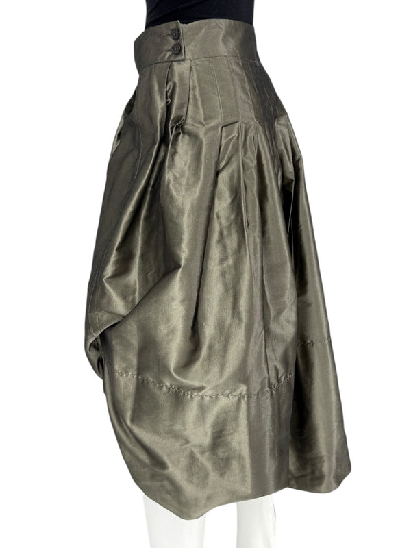 Pauw Amsterdam Metallic Silk Sculptural Skirt – Size 3