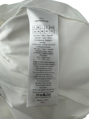 Christian Dior Dress Shirt with Embellished Collar - Size 12