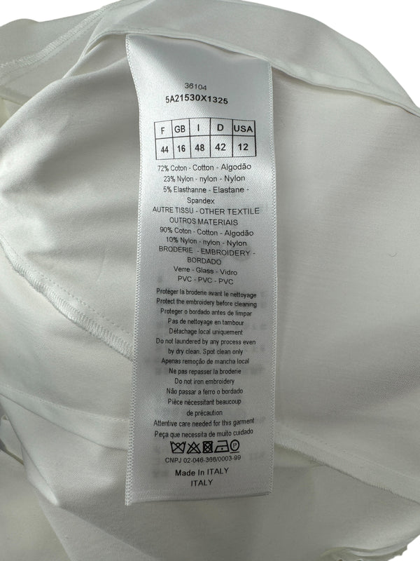 Christian Dior Dress Shirt with Embellished Collar - Size 12