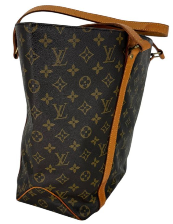Louis Vuitton Monogram Sac Shopping Tote – Vachetta Trim & Pouch Included