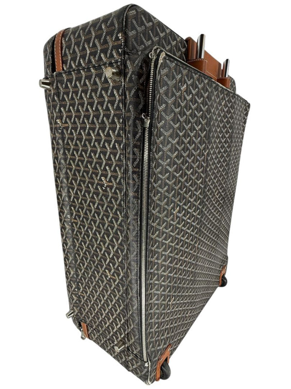 Goyard Goyardine Canvas Large Rolling Suitcase – 25.6" x 19.7" x 9.8"
