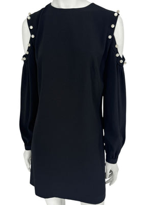 Pamella Roland Embellished Knit Sheath Dress - Large