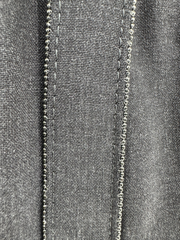 Brunello Cucinelli Charcoal Gray Wool-Blend Drawstring Pants – Size 8 (IT 44)