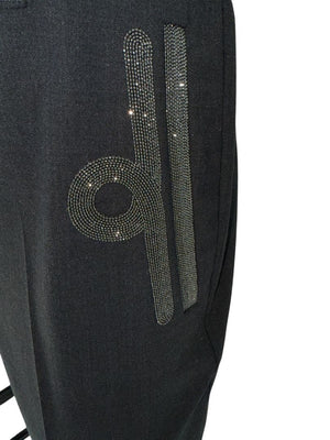 Brunello Cucinelli Embellished Wool Blend Trousers - Size US 10