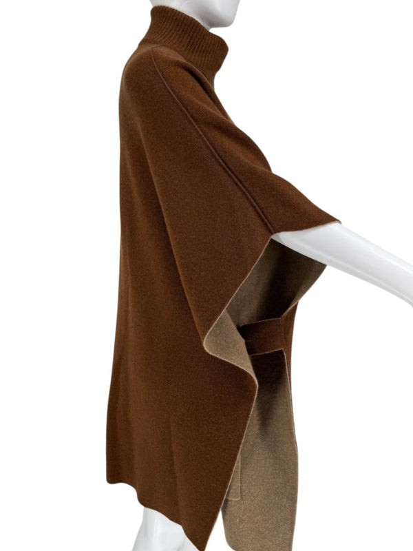 Akris Reversible Double-Faced Cashmere Cape - O/S