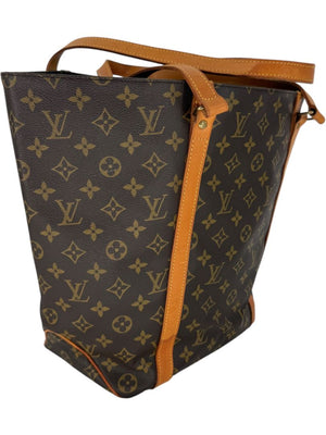 Louis Vuitton Monogram Sac Shopping Tote – Vachetta Trim & Pouch Included