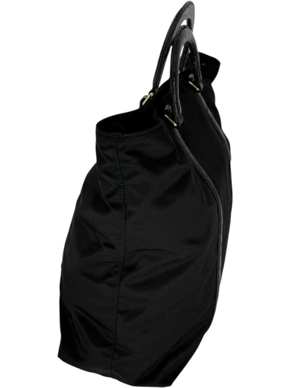 Prada Tessuto Nylon & Leather Trim Tote – Nero