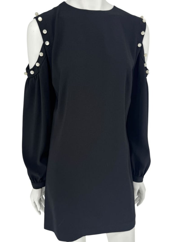 Pamella Roland Embellished Knit Sheath Dress - Large