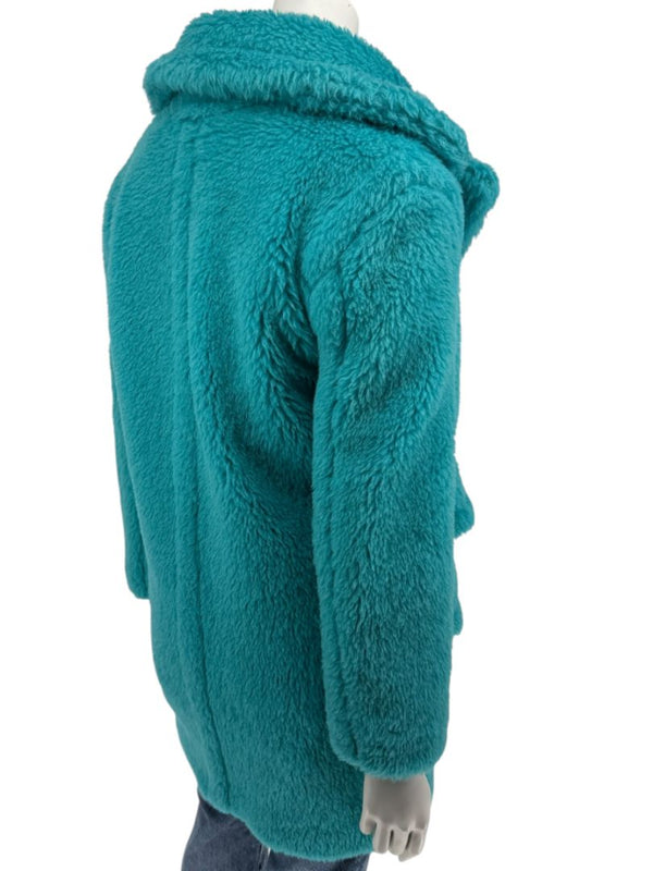 Max Mara “Adenia” Turquoise Double-Breasted Coat – Sfilata Collection – Size 0