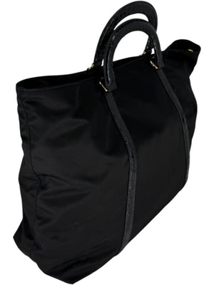 Prada Tessuto Nylon & Leather Trim Tote – Nero