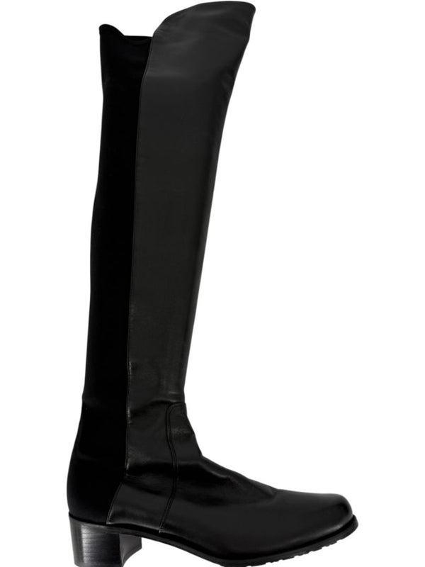 Stuart Weitzman Over-the-Knee 50/50 Leather Riding Boots – Size 8.5 M