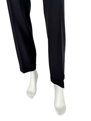 Jil Sander Black Virgin Wool Trousers – Size IT 42